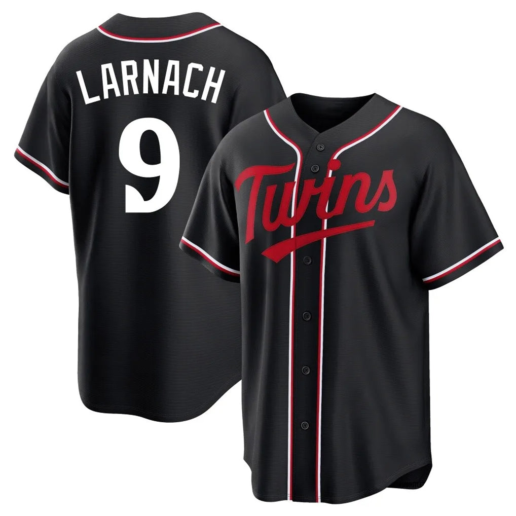 M.Twins #9 Trevor Larnach Player Black Fashion Out Home Limited Hdoa Stitched Jerseys