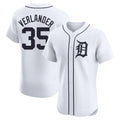 D.Tigers #35 Justin Verlander Player White Limited Elite Home Hdoa Stitched Jerseys