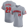 C.Reds #29 TJ Friedl Player Gray Limited Elite Home Hdoa Stitched Jerseys