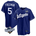 LA.Dodgers #5 Freddie Freeman Player Royal World Series Game Hdoa Stitched Jerseys