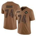 A.Cardinals #74 Isaiah Adams Player Brown Limited Salute To Service Game Hdoa Stitched Jerseys