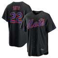 NY.Mets #22 Juan Soto Player Black Alternate Home Game Hdoa Stitched Jerseys