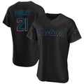 M.Marlins #21 Graham Pauley Player Black Home Limited Elite Hdoa Stitched Jerseys