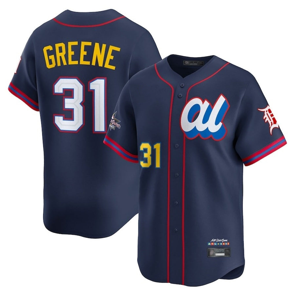 D.Tigers #31 Riley Greene Player Navy Limited American League All-Star Edition Hdoa Stitched Jerseys