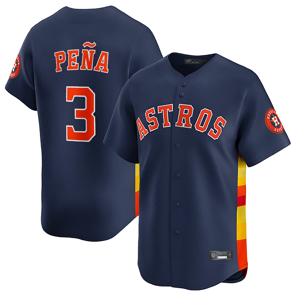 H.Astros #3 Jeremy Pena Player Navy Home Limited Hdoa Stitched Jerseys
