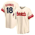 LA.Angels #18 Nolan Schanuel Player Cream City Connect Home Hdoa Stitched Jerseys