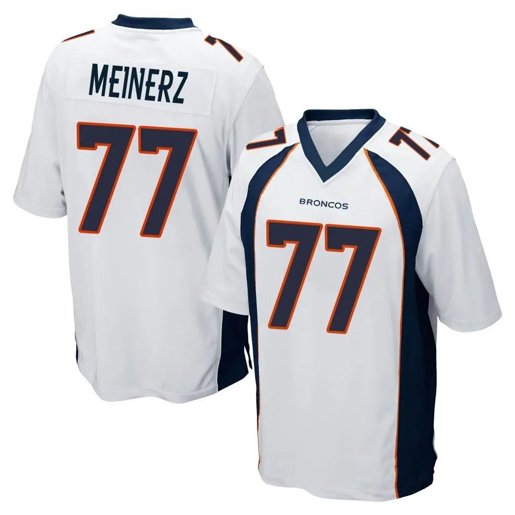 D.Broncos #77 Quinn Meinerz Player White Game Hdoa Stitched Jerseys