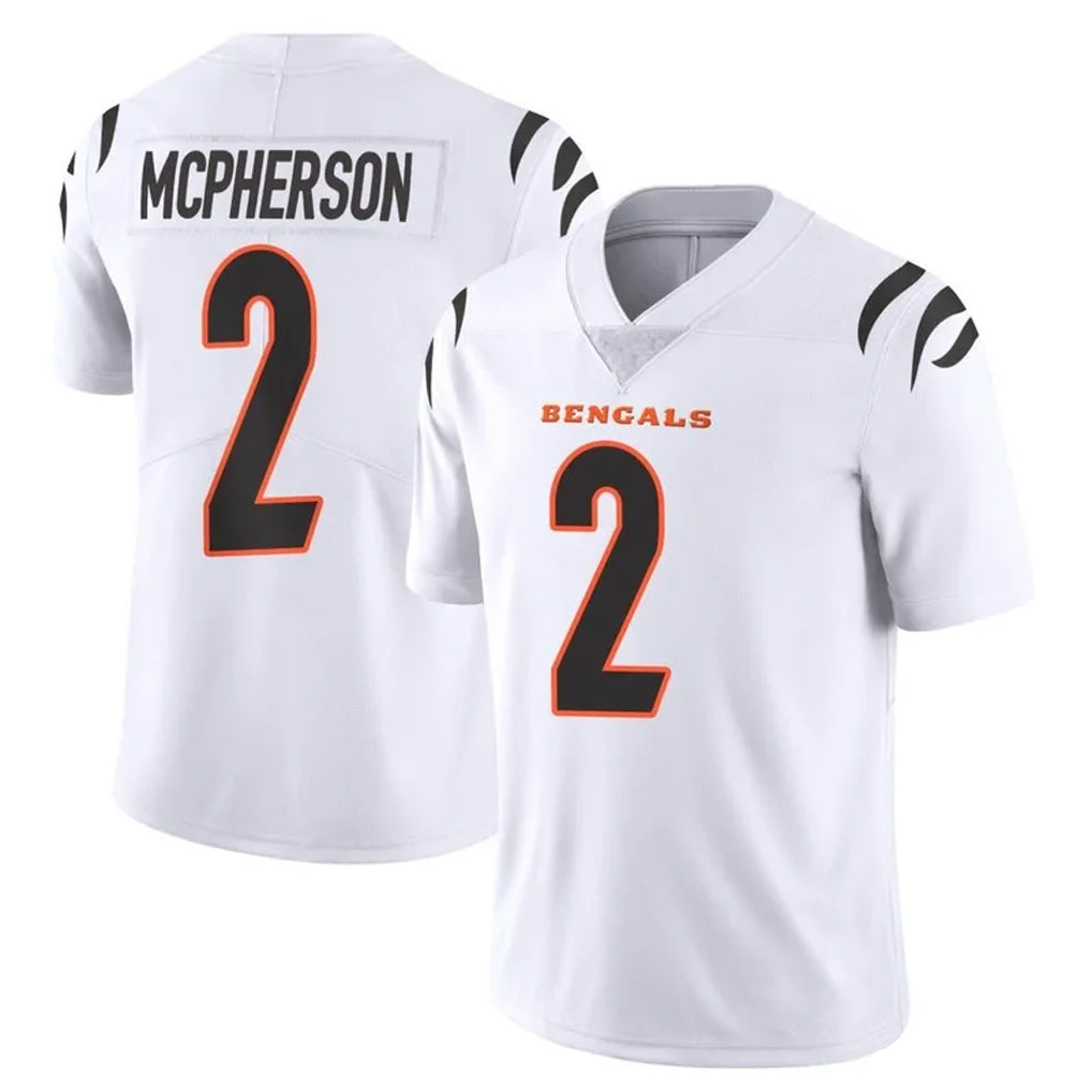 C.Bengals #2 Evan McPherson Player White Vapor Untouchable Limited Home Game Hdoa Stitched Jerseys