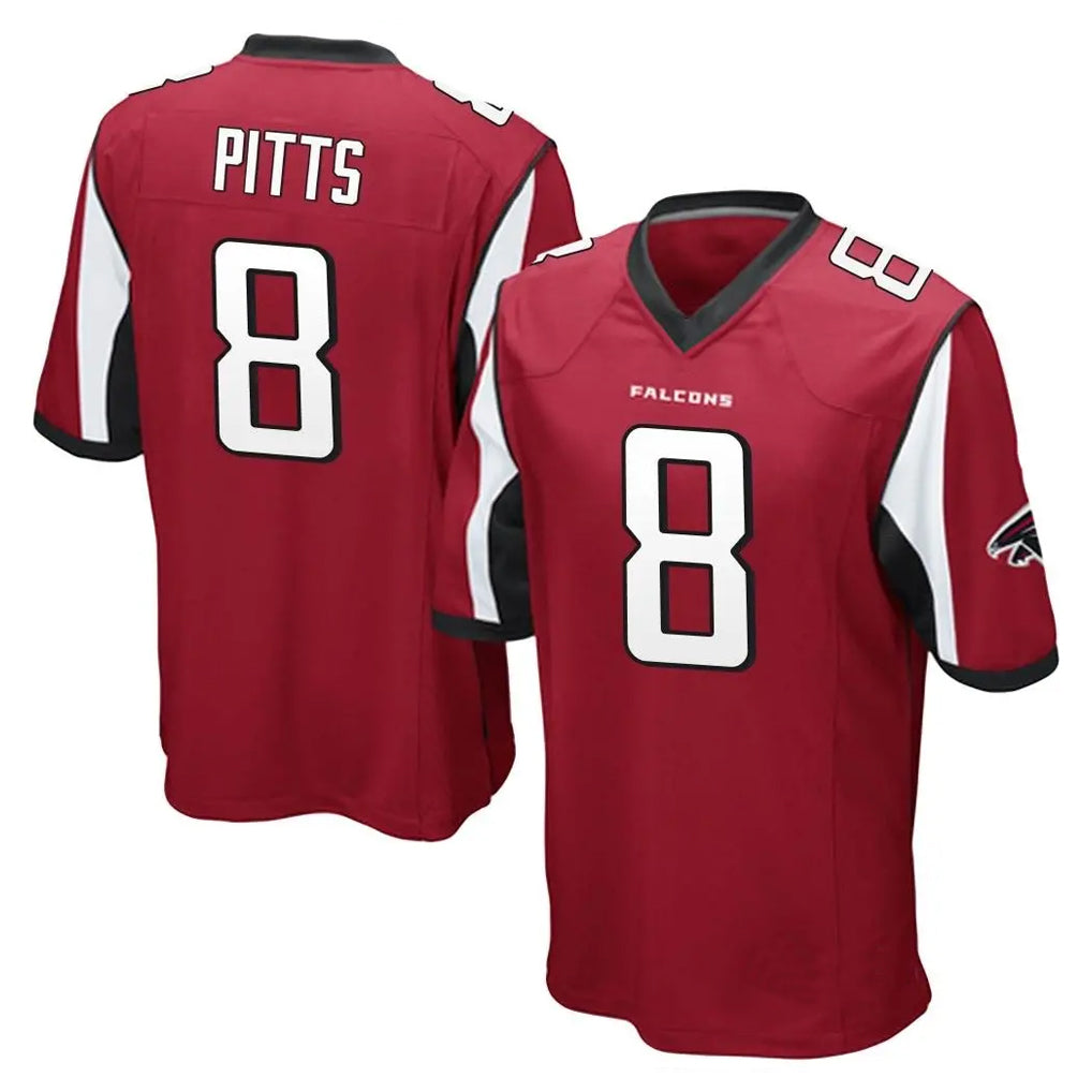 A.Falcons #8 Kyle Pitts Sr. Player Red Color Vapor Home Game Hdoa Stitched Jerseys