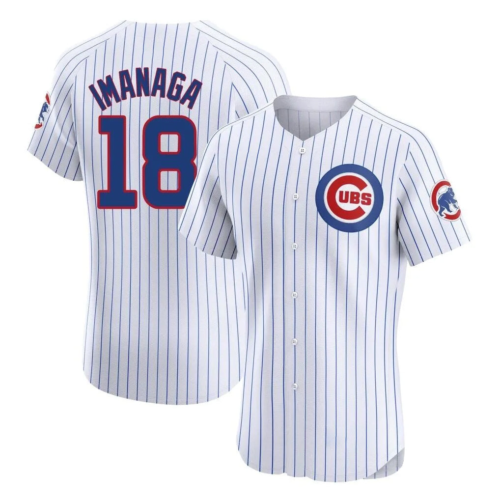 C.Cubs #18 Shota Imanaga Player White Limited Elite Home Game Hdoa Stitched Jerseys