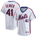 NY.Mets #41 Tom Seaver Player White Cooperstown Collection T-shirt Game Hdoa Stitched Jerseys