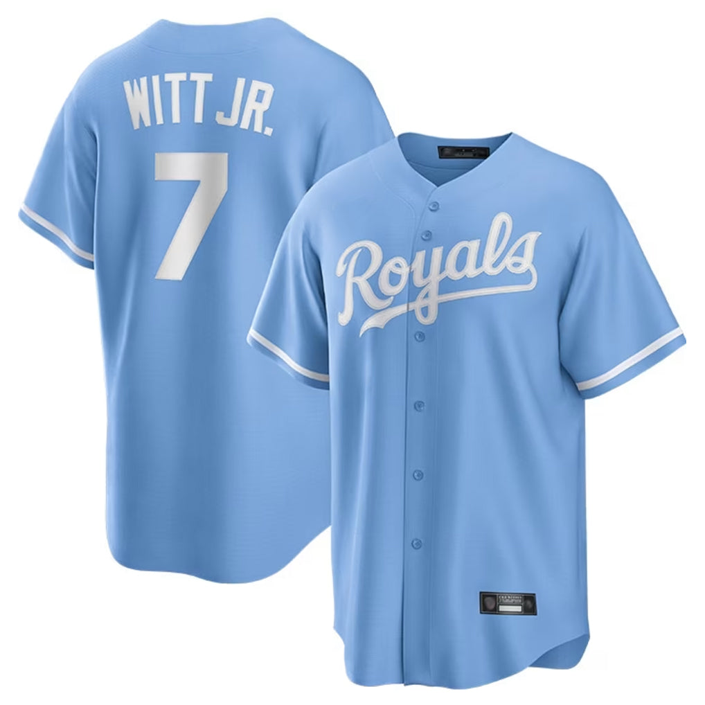 KC.Royals #7 Bobby Witt Jr. Player Light Blue Home Game Hdoa Stitched Jerseys