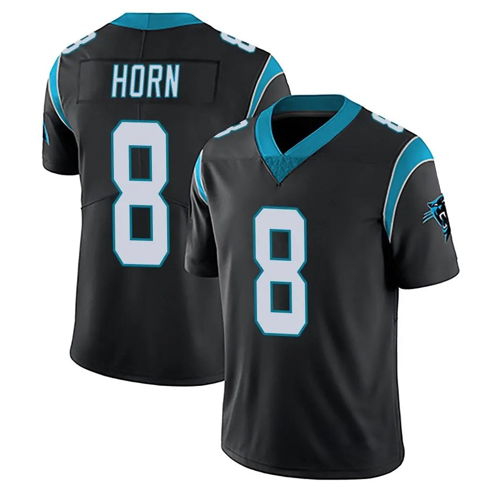 C.Panthers #8 Jaycee Horn Player Black Vapor Untouchable Limited Game Hdoa Stitched Jerseys