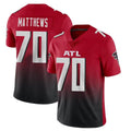 A.Falcons #70 Jake Matthews Player Red Vapor Untouchable Limited Home Game Hdoa Stitched Jerseys