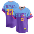 C.Rockies #23 Kris Bryant Player Purple-Light Blue City Connect Limited Home T-shirt Hdoa Stitched Jerseys