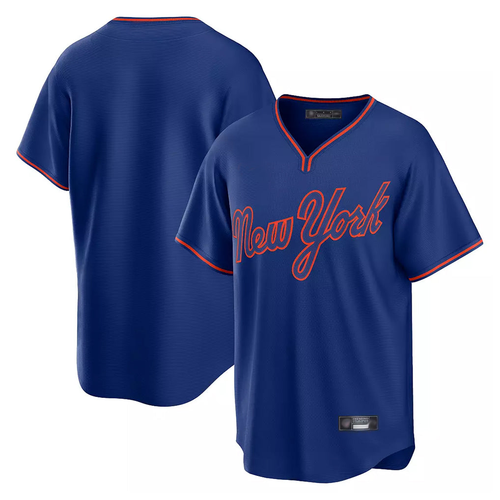 NY.Mets ## Mets Blank Player Royal T-shirt Home Game Hdoa Stitched Jerseys