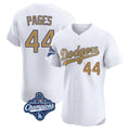 LA.Dodgers #44 Andy Pages Player Gold World Series Meet Limited Elite Home Hdoa Stitched Jerseys
