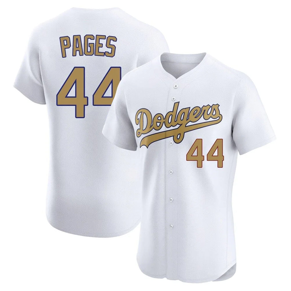 LA.Dodgers #44 Andy Pages Player Gold Limited Elite Home Hdoa Stitched Jerseys