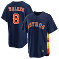 H.Astros #8 Christian Walker Player Navy Home Game Hdoa Stitched Jerseys