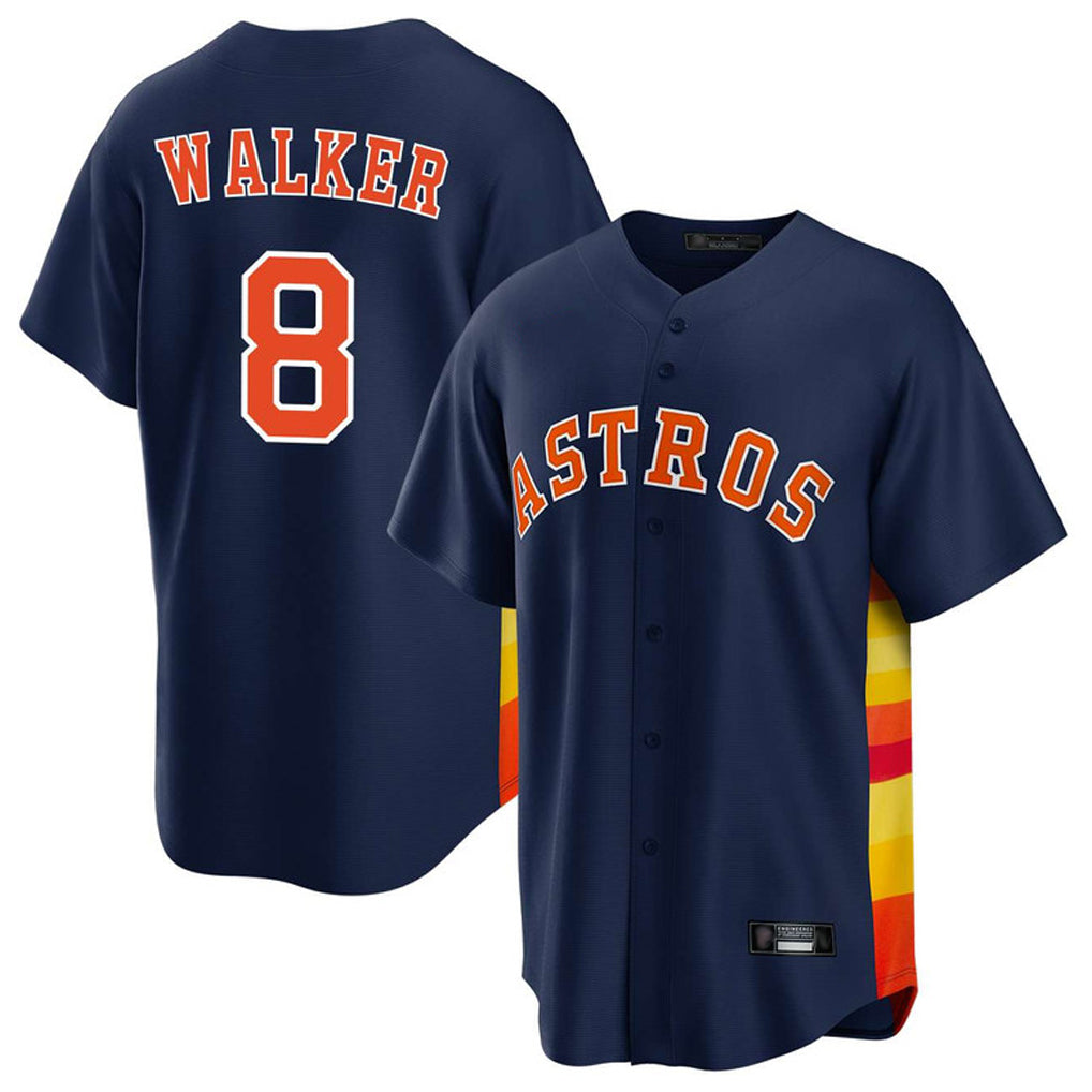 H.Astros #8 Christian Walker Player Navy Home Game Hdoa Stitched Jerseys