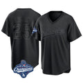 LA.Dodgers #25 Tommy Edman Player Black World Series Meet Pitch Fashion T-shirt Hdoa Stitched Jerseys