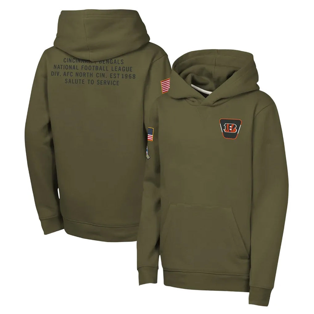 C.Bengals ## Bengals Blank Player Olive Salute to Service Pullover Hoodies Limited Hdoa Stitched Jerseys