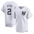 NY.Yankees #2 Derek Jeter Player White Limited Home Hdoa Stitched Jerseys