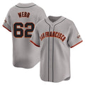 SF.Giants #62 Logan Webb Player Gray Home Limited Hdoa Stitched Jerseys