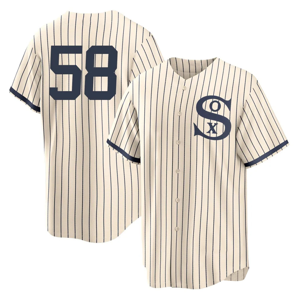 C.White Sox #58 Seranthony Dom¨ªnguez Player Cream Field of Dreams Home Game Hdoa Stitched Jerseys