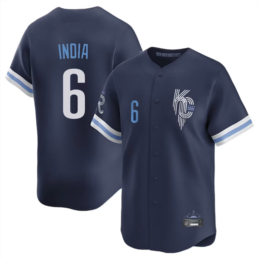 KC.Royals #6 Jonathan India Player Navy City Connect Limited Home Hdoa Stitched Jerseys