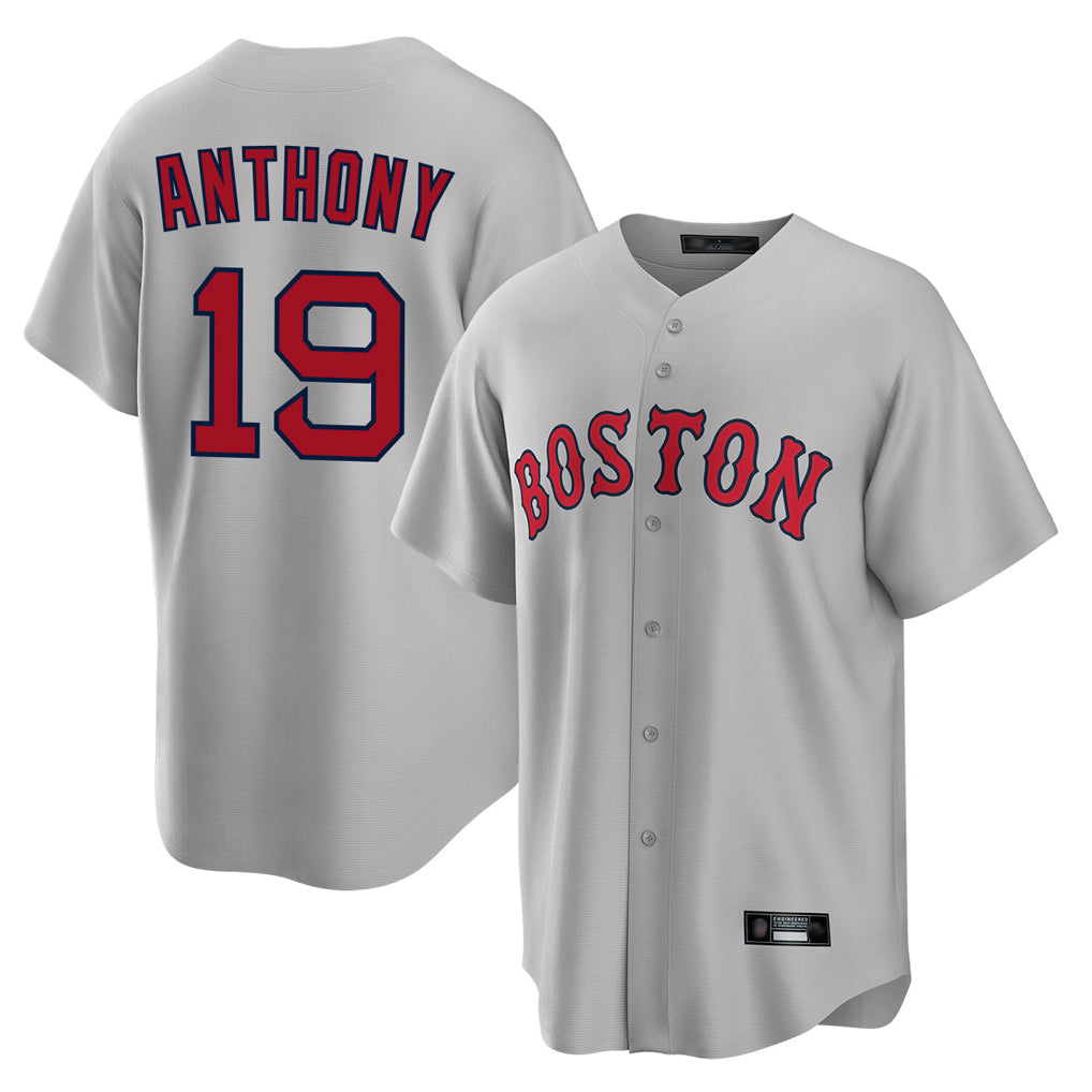 B.Red Sox #19 Roman Anthony Player Gray Road Home Game Hdoa Stitched Jerseys