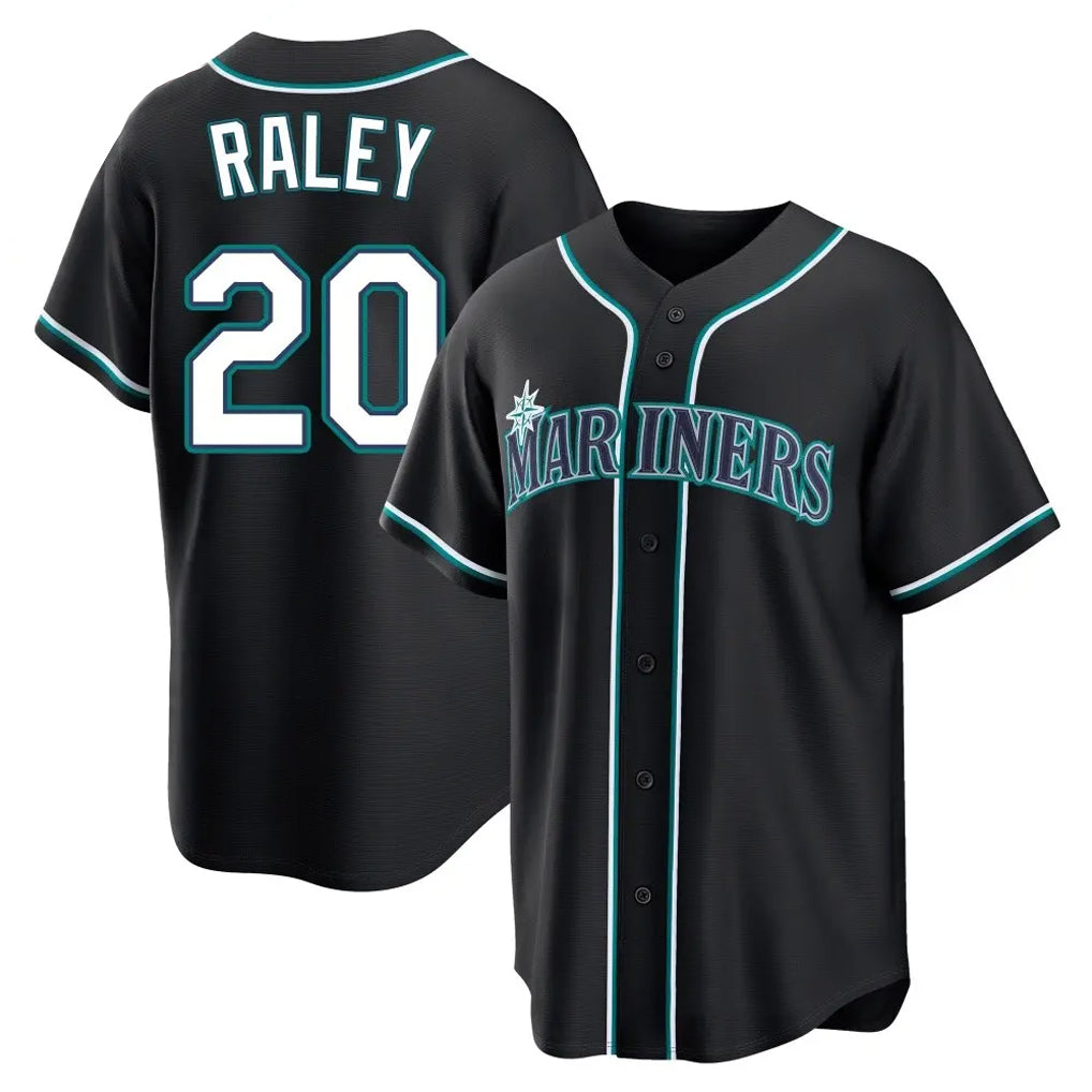 S.Mariners #20 Luke Raley Player Black Fashion Home Limited Hdoa Stitched Jerseys