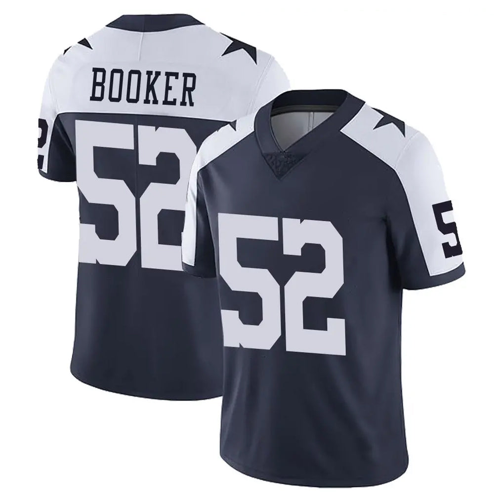 D.Cowboys #52 Tyler Booker Player Navy-White Limited Alternate Vapor Untouchable Home Game Hdoa Stitched Jerseys