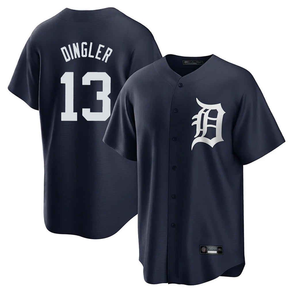 D.Tigers #13 Dillon Dingler Player Navy Game Home Hdoa Stitched Jerseys