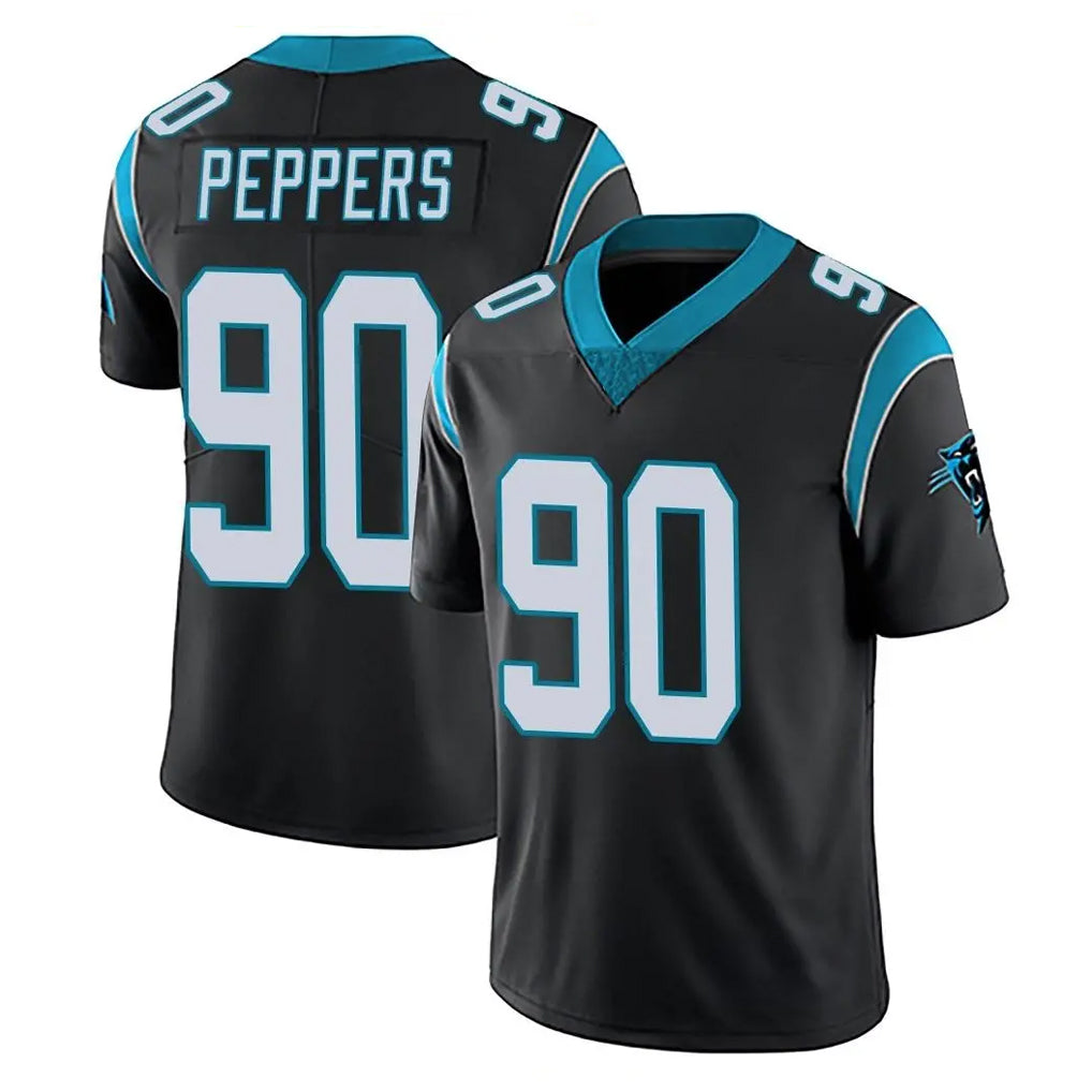C.Panthers #90 Julius Peppers Player Black Vapor Untouchable Limited Game Hdoa Stitched Jerseys