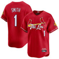 St. Louis Cardinals #1 Ozzie Smith Player Red City Connect Limited Hdoa Stitched Jerseys