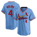 St. Louis Cardinals #4 Yadier Molina Player Light Blue City Connect Home T-shirt Hdoa Stitched Jerseys