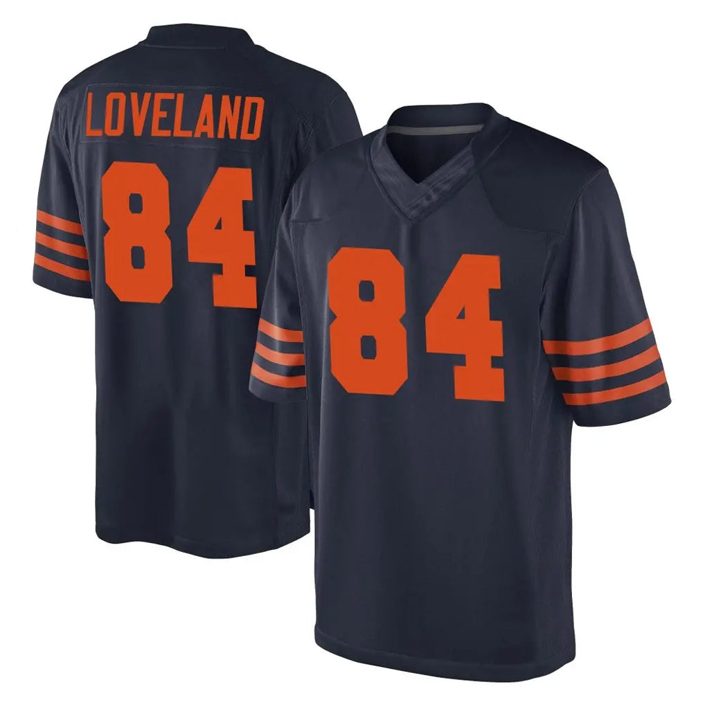 C.Bears #84 Colston Loveland Player Navy Blue Alternate Game Hdoa Stitched Jerseys