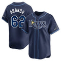 T.Bay Rays #62 Jonathan Aranda Player Navy Home Limited Hdoa Stitched Jerseys