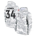 D.Broncos #34 JL Skinner Player Arctic Camo Salute to Service Hoodies Limited Game Hdoa Stitched Jerseys