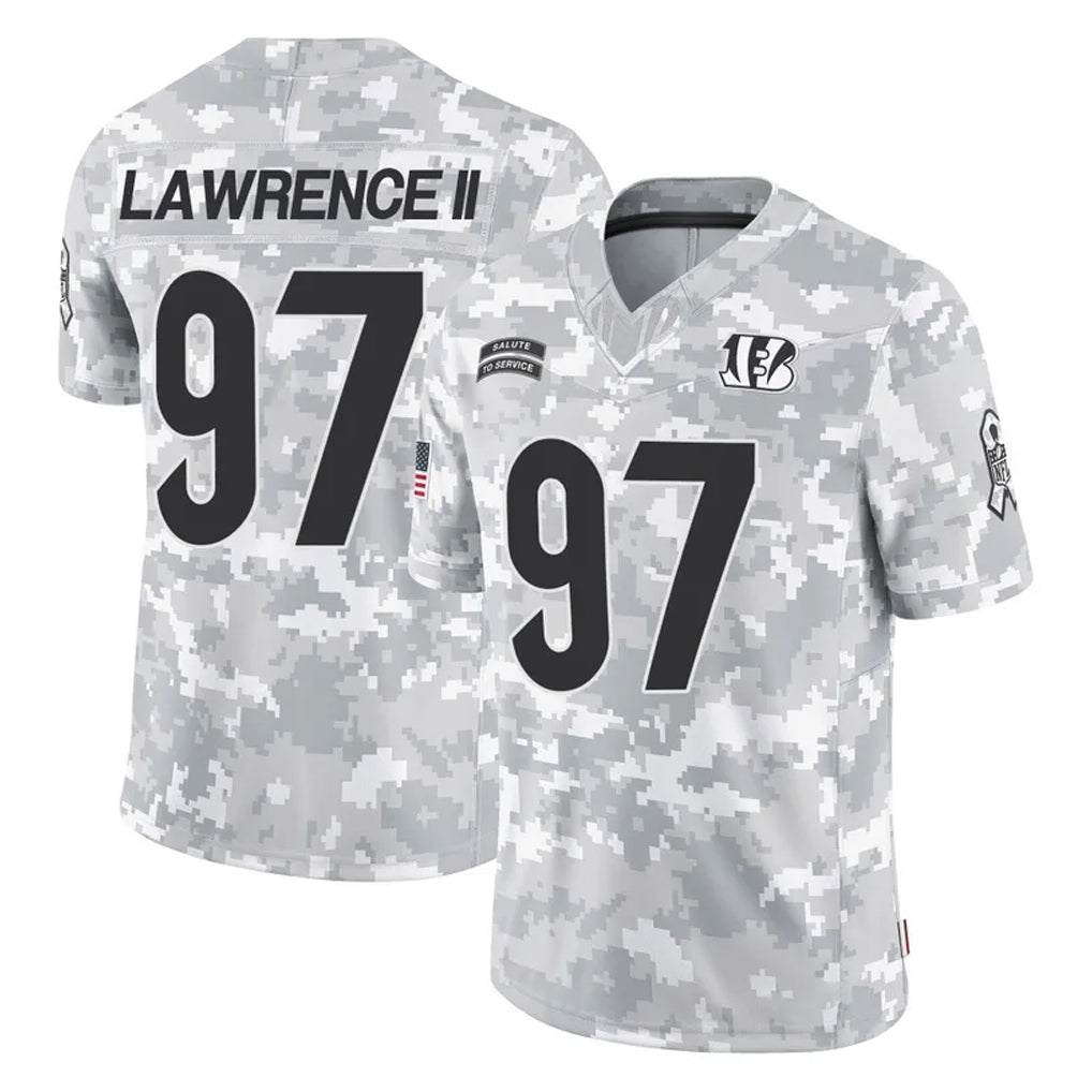 C.Bengals #97 Dexter Lawrence II Player Arctic Camo Salute to Service Limited Hdoa Stitched Jerseys
