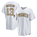 S.Diego Padres #13 Manny Machado Player White Replica All-Star Game Home Hdoa Stitched Jerseys