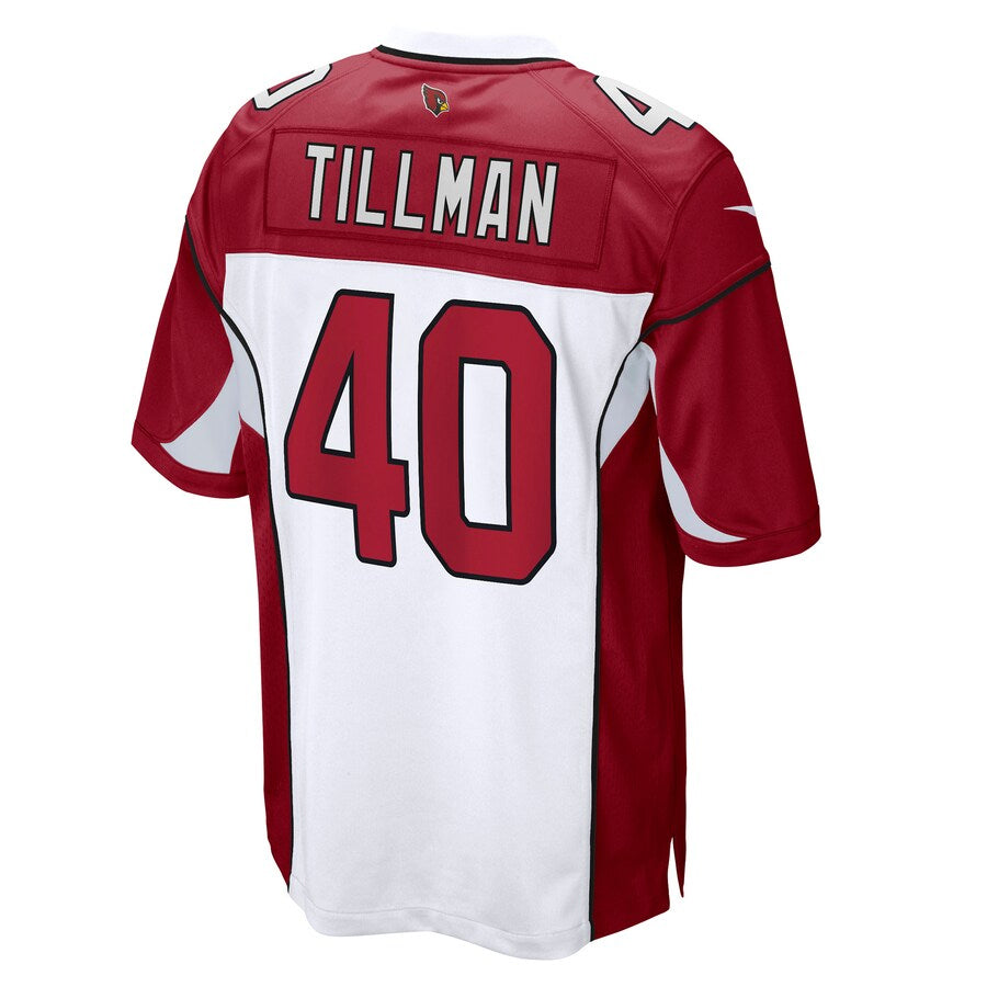 A.Cardinals #40 Pat Tillman Player White Home Game Hdoa Stitched Jerseys