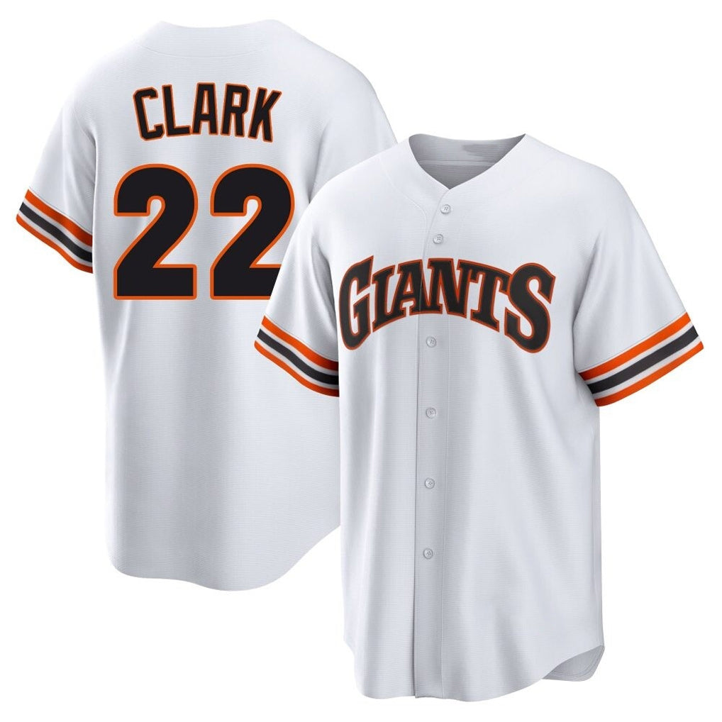 SF.Giants #22 Will Clark Player White Home Game Hdoa Stitched Jerseys