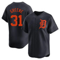 D.Tigers #31 Riley Greene Player Navy Home Limited Hdoa Stitched Jerseys