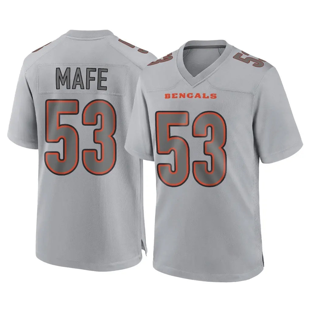 C.Bengals #53 Boye Mafe Player Gray Atmosphere Fashion Game Hdoa Stitched Jerseys