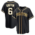 P.Pirates #6 Konnor Griffin Player Black Fashion Out Home Game Hdoa Stitched Jerseys