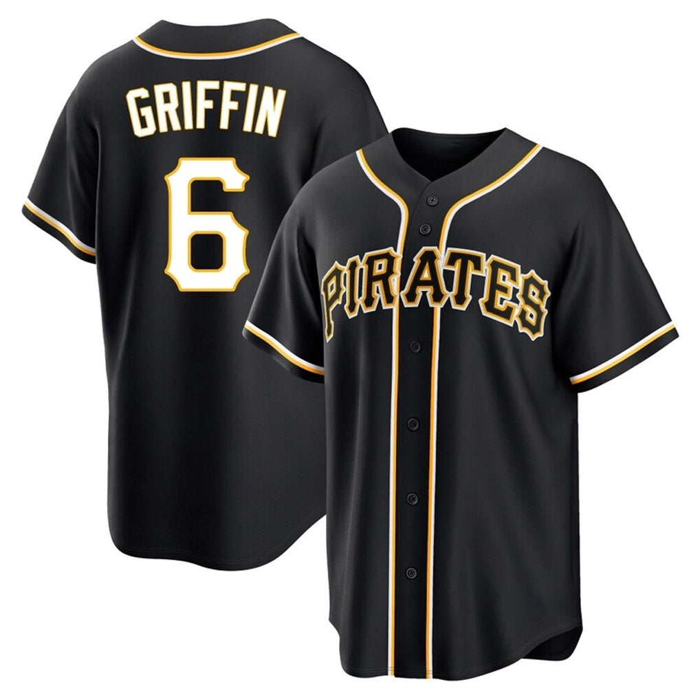 P.Pirates #6 Konnor Griffin Player Black Fashion Out Home Game Hdoa Stitched Jerseys