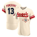 LA.Angels #13 Drew Pomeranz Player Cream City Connect Limited ELite Home Hdoa Stitched Jerseys