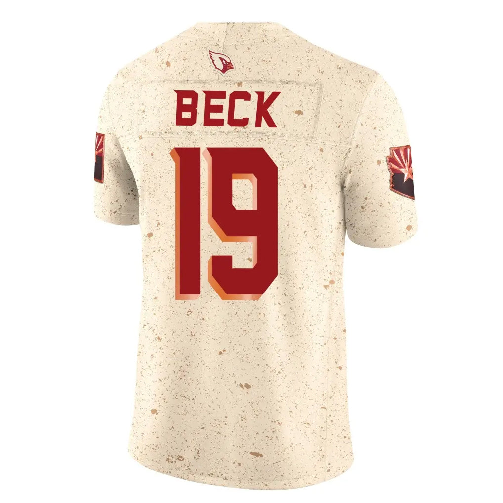 A.Cardinals #19 Carson Beck Player Cream Rivalries Collection Vapor Limited Home Game Hdoa Stitched Jerseys